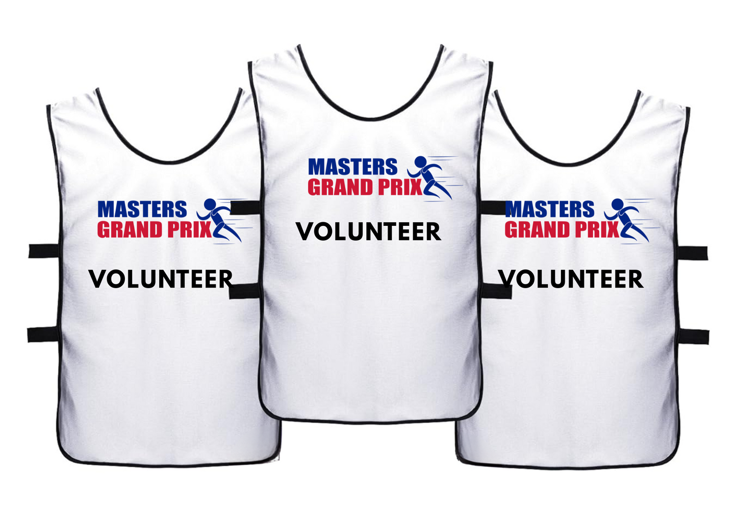 Custom Pack of 12 LOGO and VOLUNTEER Event Bibs
